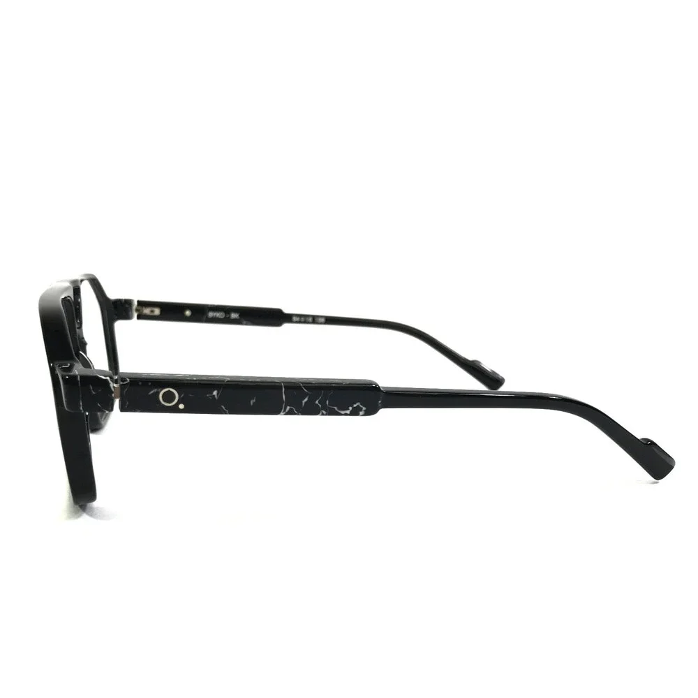 Etnia Barcelona Eyeglasses Frames SYKO BK Black Aviator Full Rim 54-16-138